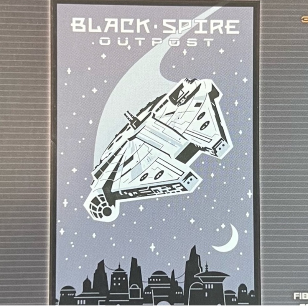 Star Wars Galaxy’s Edge Black Spire Outpost Millennium Falcon Decorative Throw